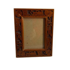 Lasercraft Wood Nursery Photo Frame Tabletop Hanging Childs Room 3.5X5" Picture